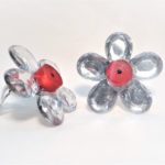 Minđuše Epoxy Cvet RED