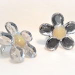 Minđuše Epoxy Cvet WHITE